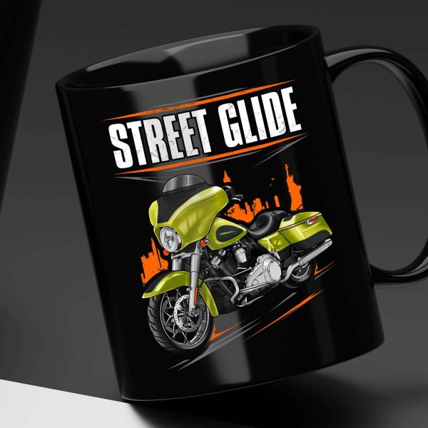 Harley-Davidson Street Glide Mug 2011 Apple Green & Vivid Black Clothing & Merchandise