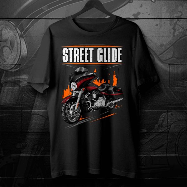 Harley-Davidson Street Glide CVO T-shirt 2011 Black Diamond & Crimson Tag Graphics Merchandise & Clothing