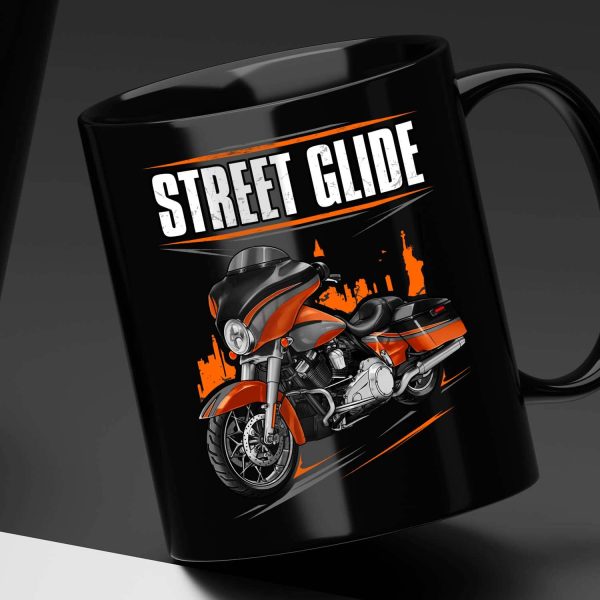 Harley-Davidson Street Glide CVO Mug 2011 Black Diamond & Inferno Orange Merchandise & Clothing