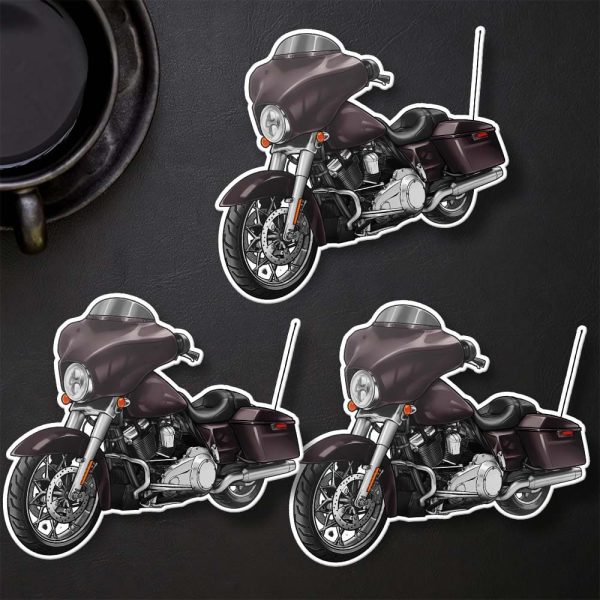 Harley-Davidson Street Glide Stickers 2011 Merlot Sunglo Clothing & Merchandise