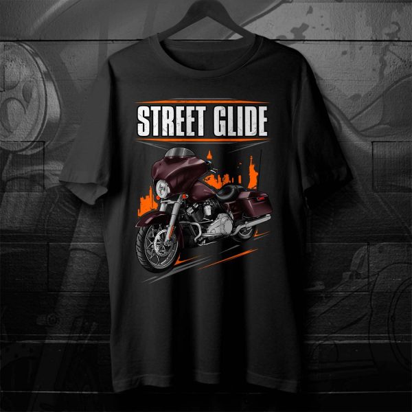 Harley-Davidson Street Glide T-shirt 2011 Merlot Sunglo Clothing & Merchandise