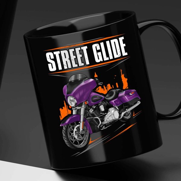 Harley-Davidson Street Glide Mug 2011 Psychedelic Purple & Vivid Black Clothing & Merchandise