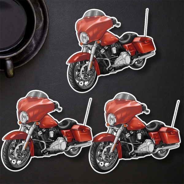 Harley-Davidson Street Glide Stickers 2011 Sedona Orange Clothing & Merchandise