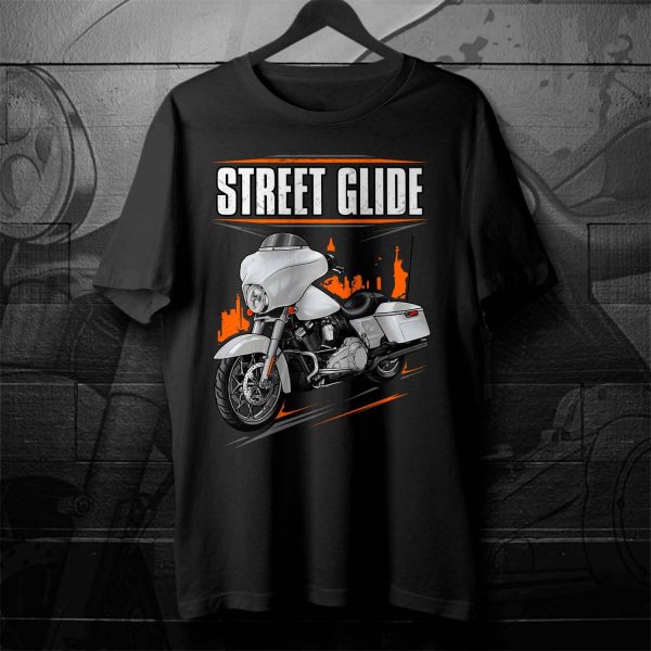 Harley-Davidson Street Glide T-shirt 2011 White Hot Denim Clothing & Merchandise