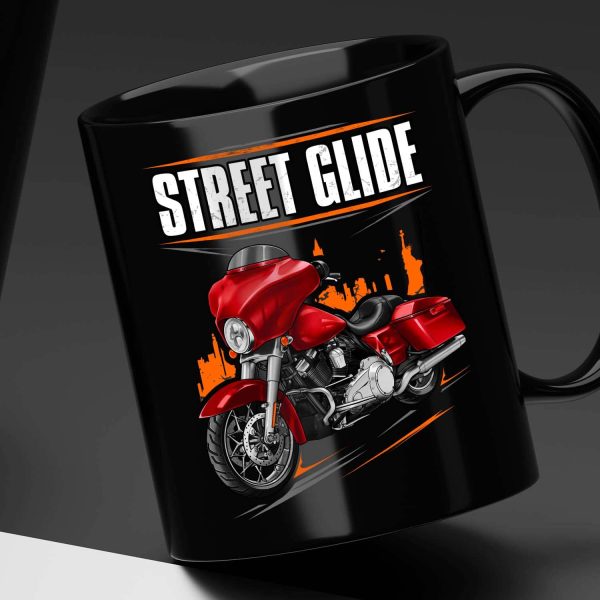 Harley-Davidson Street Glide Mug 2012-2013 Ember Red Sunglo Clothing & Merchandise