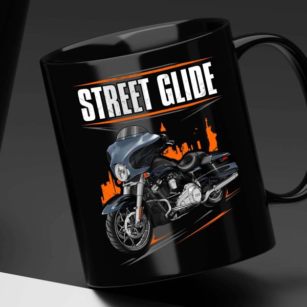 Harley-Davidson Street Glide CVO Mug 2012 Dark Slate & Black Diamond & Phantom Flame Merchandise & Clothing