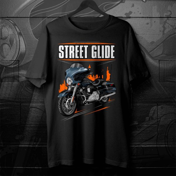 Harley-Davidson Street Glide CVO T-shirt 2012 Dark Slate & Black Diamond & Phantom Flame Merchandise & Clothing