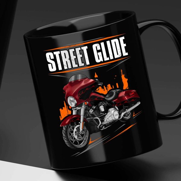 Harley-Davidson Street Glide CVO Mug 2012 Ruby Red & Typhoon Maroon & Phantom Flame Merchandise & Clothing
