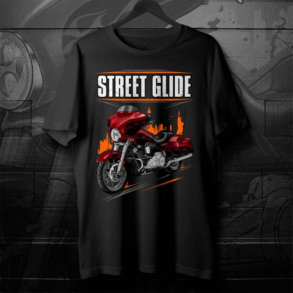 Harley-Davidson Street Glide CVO T-shirt 2012 Ruby Red & Typhoon Maroon & Phantom Flame Merchandise & Clothing