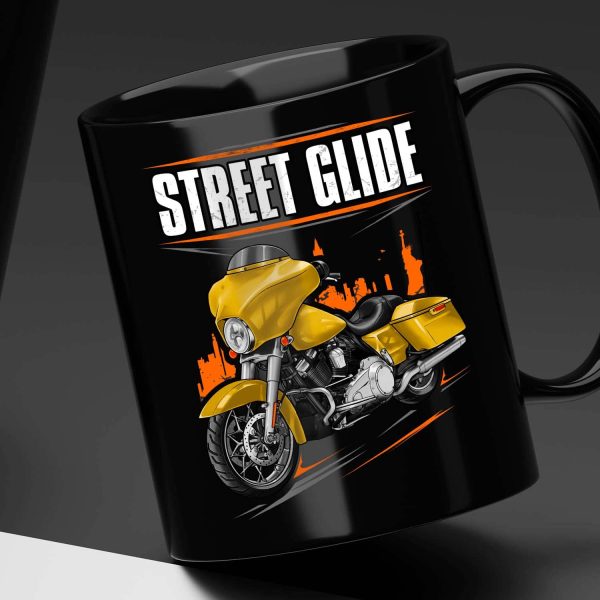 Harley-Davidson Street Glide Mug 2013 Chrome Yellow Pearl Clothing & Merchandise