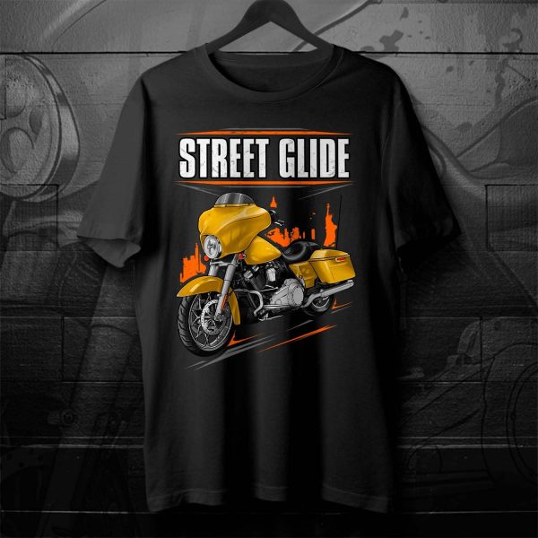 Harley-Davidson Street Glide T-shirt 2013 Chrome Yellow Pearl Clothing & Merchandise