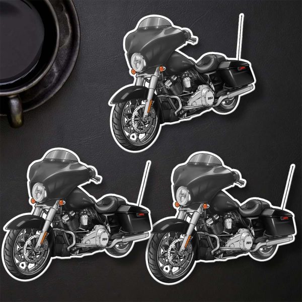Harley-Davidson Street Glide Stickers 2013 Midnight Pearl Clothing & Merchandise