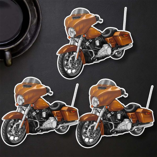 Harley-Davidson Street Glide Stickers 2014 Amber Whiskey Clothing & Merchandise