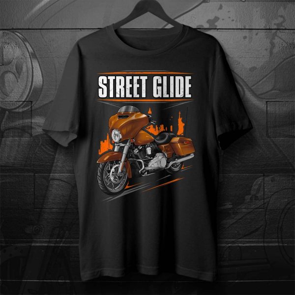 Harley-Davidson Street Glide T-shirt 2014 Amber Whiskey Clothing & Merchandise