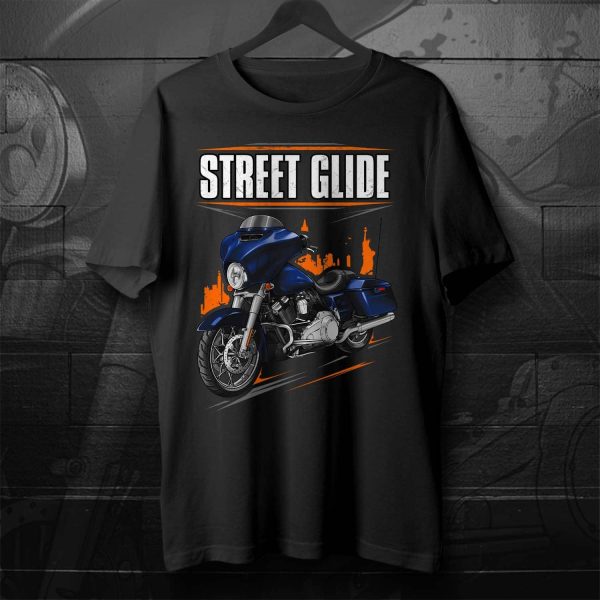 Harley-Davidson Street Glide T-shirt 2014 Big Blue Pearl Clothing & Merchandise