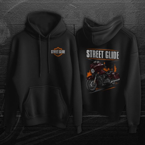 Harley-Davidson Street Glide Special Hoodie 2014 Blackened Cayenne Sunglo Merchandise & Clothing