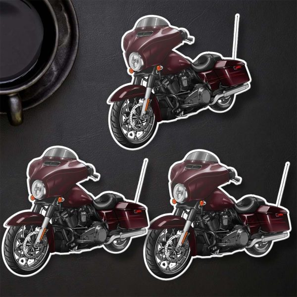 Harley-Davidson Street Glide Special Stickers 2014 Blackened Cayenne Sunglo Merchandise & Clothing