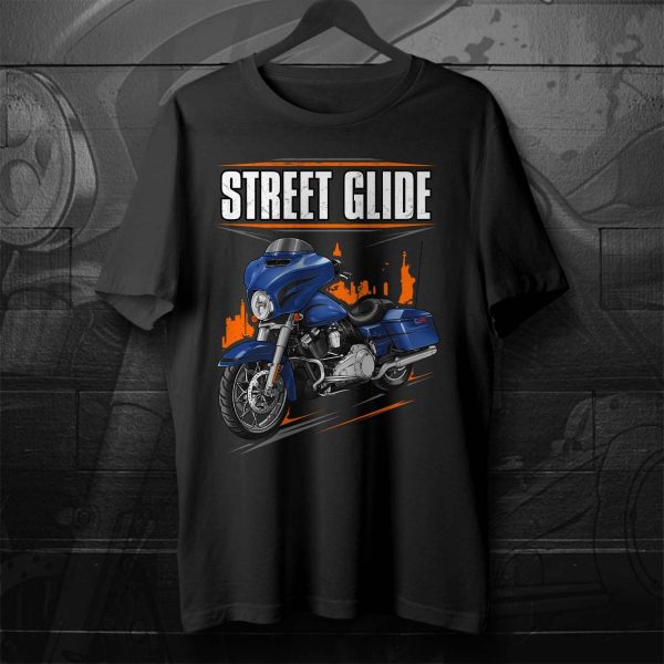 Harley-Davidson Street Glide T-shirt 2014 Daytona Blue Pearl Clothing & Merchandise