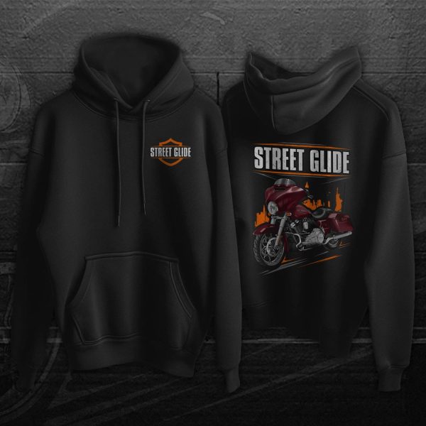 Harley-Davidson Street Glide Special Hoodie 2014 Mysterious Red Sunglo Merchandise & Clothing