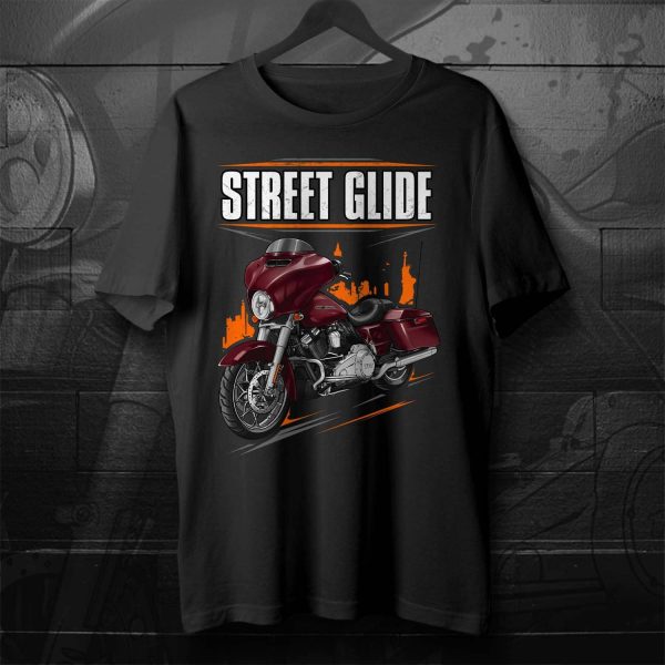 Harley-Davidson Street Glide Special T-shirt 2014 Mysterious Red Sunglo Merchandise & Clothing