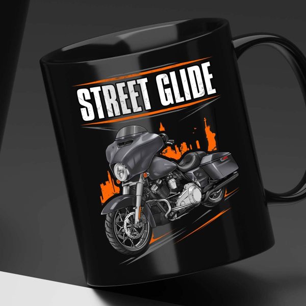 Harley-Davidson Street Glide Mug 2015-2016 Charcoal Satin Clothing & Merchandise