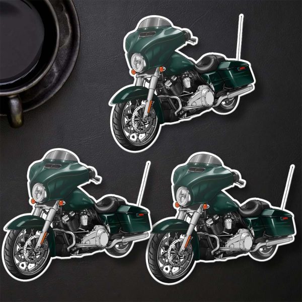 Harley-Davidson Street Glide Special Stickers 2015-2016 Deep Jade Pearl Merchandise & Clothing