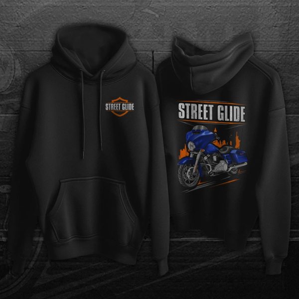 Harley-Davidson Street Glide Hoodie 2015-2017 Superior Blue Clothing & Merchandise