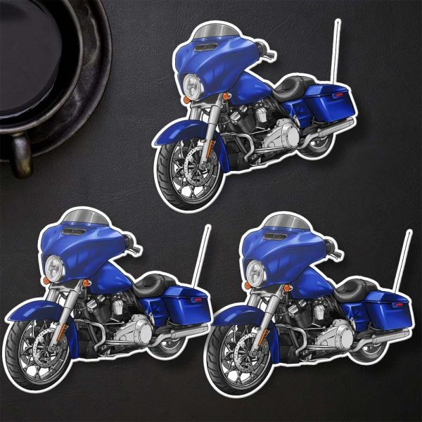 Harley-Davidson Street Glide Stickers 2015-2017 Superior Blue Clothing & Merchandise