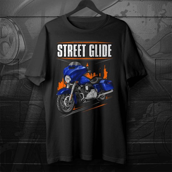 Harley-Davidson Street Glide T-shirt 2015-2017 Superior Blue Clothing & Merchandise