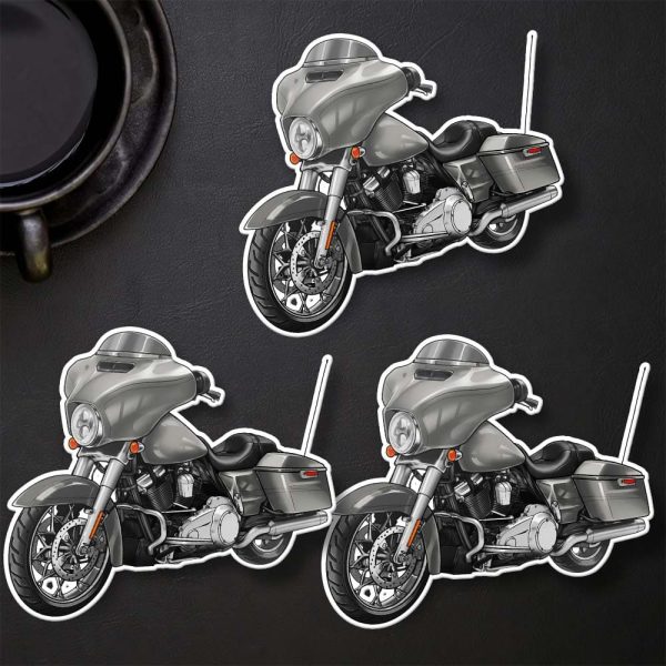 Harley-Davidson Street Glide Special Stickers 2015 Brilliant Silver Pearl Merchandise & Clothing