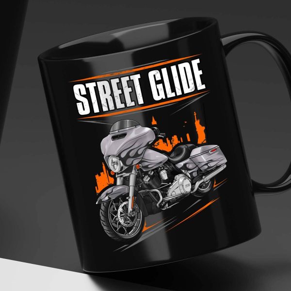 Harley-Davidson Street Glide CVO Mug 2015 Hard Candy Mercury & Smoky Quartz Flames Merchandise & Clothing