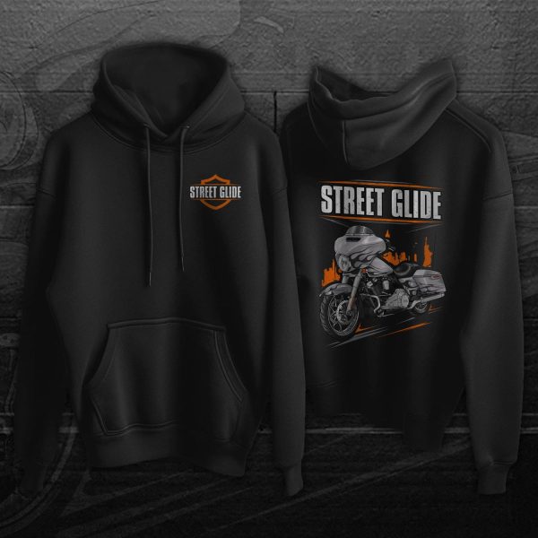 Harley-Davidson Street Glide CVO Hoodie 2015 Hard Candy Mercury & Smoky Quartz Flames Merchandise & Clothing
