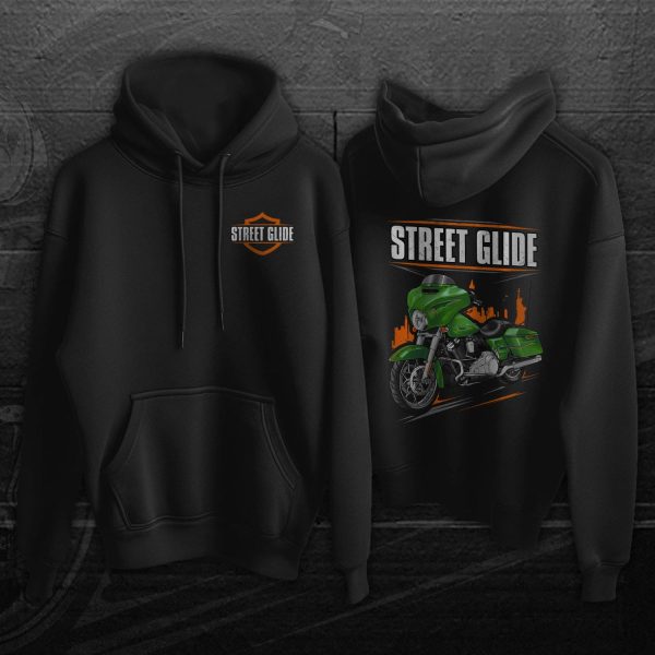 Harley-Davidson Street Glide Hoodie 2015 Radioactive Green Clothing & Merchandise