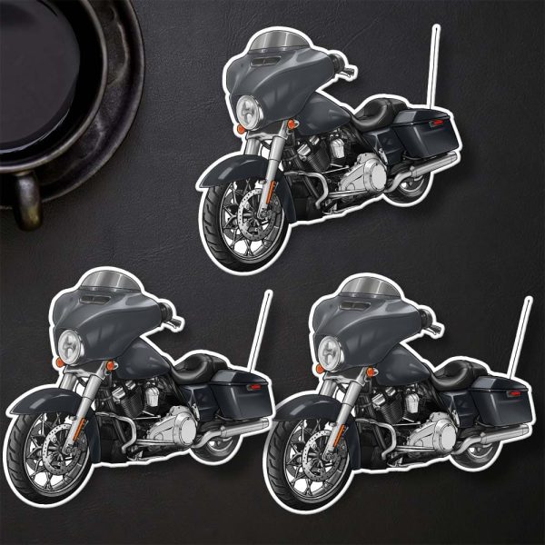 Harley-Davidson Street Glide Stickers 2016-2017 Black Denim Clothing & Merchandise