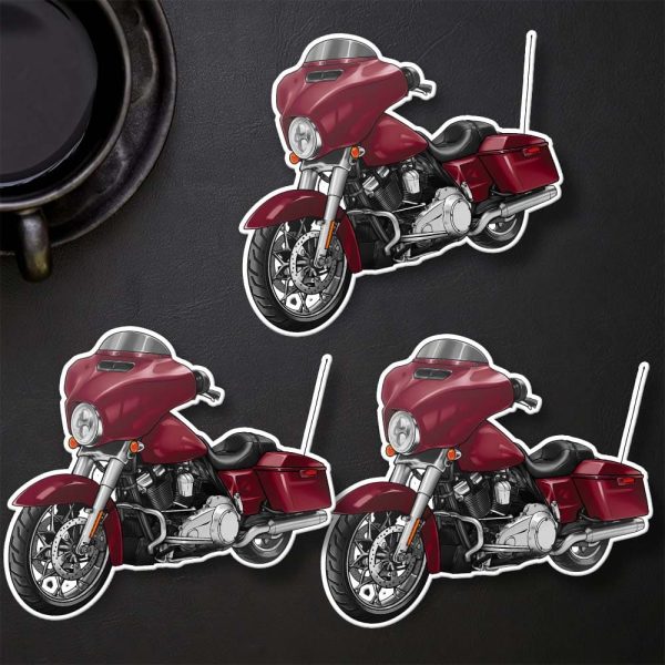 Harley-Davidson Street Glide Special Stickers 2016-2017 Velocity Red Sunglo Merchandise & Clothing