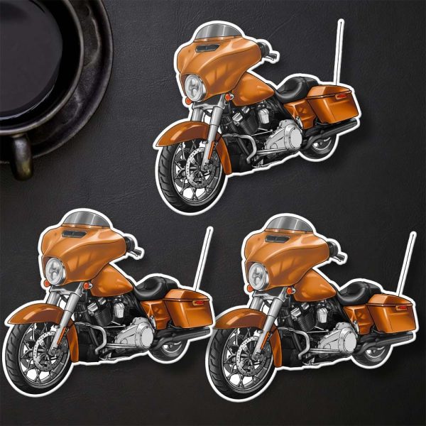 Harley-Davidson Street Glide Stickers 2016 Amber Whiskey Clothing & Merchandise