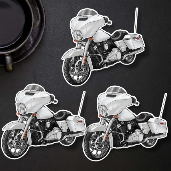 Harley-Davidson Street Glide Stickers 2016 Crushed Ice Pearl Clothing & Merchandise