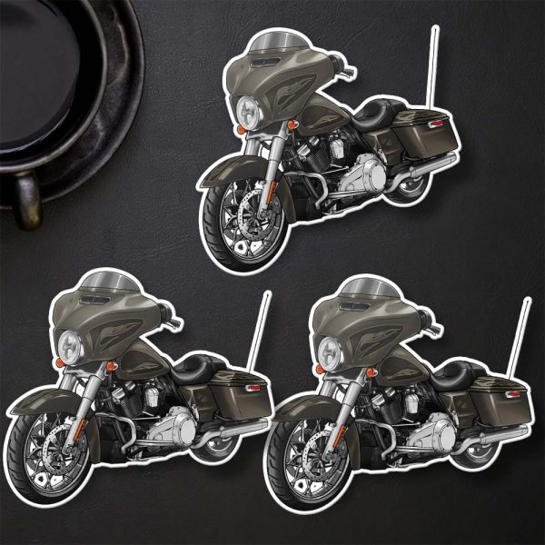 Harley-Davidson Street Glide Special Stickers 2016 Hard Candy Black Gold Flake Merchandise & Clothing