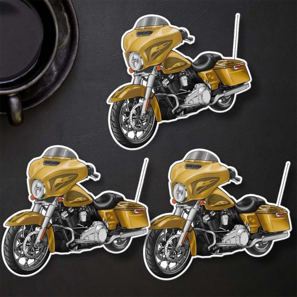 Harley-Davidson Street Glide Stickers 2016 Hard Candy Gold Flake Clothing & Merchandise