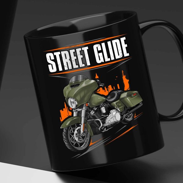 Harley-Davidson Street Glide Mug 2016 Olive Gold Clothing & Merchandise