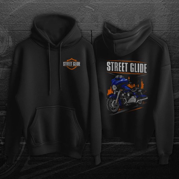 Harley-Davidson Street Glide CVO Hoodie 2017 Candy Cobalt & Indigo Merchandise & Clothing