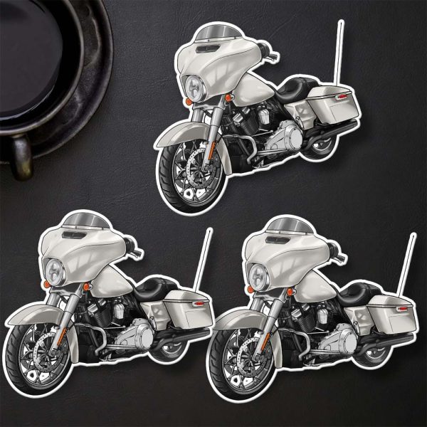 Harley-Davidson Street Glide Special Stickers 2017 Crushed Ice Pearl Merchandise & Clothing