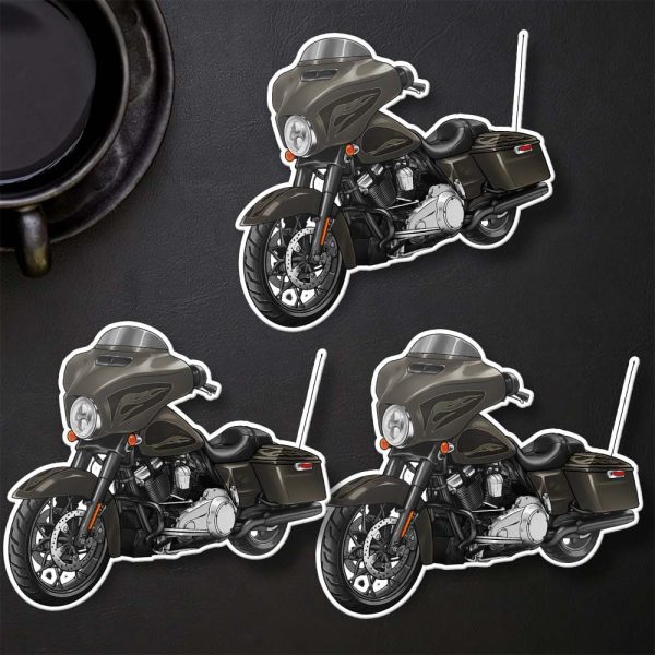 Harley-Davidson Street Glide Special Stickers 2017 Hard Candy Black Gold Flake Merchandise & Clothing