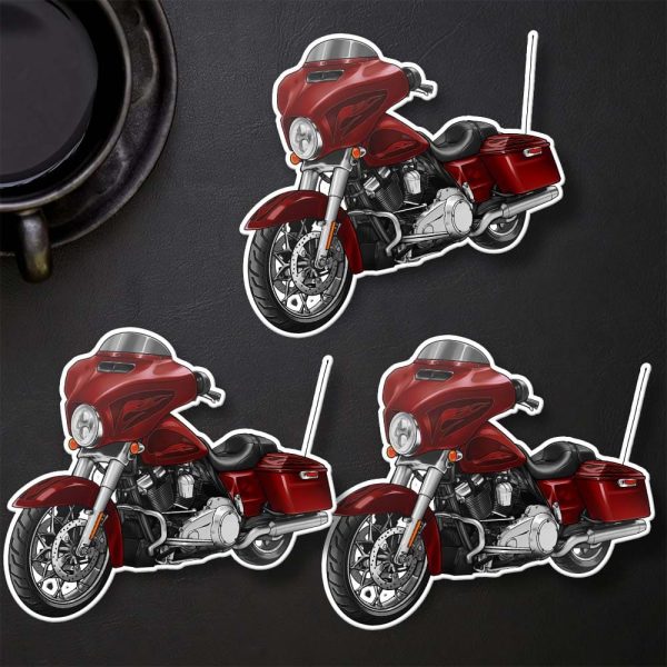Harley-Davidson Street Glide Special Stickers 2017 Hard Candy Hot Rod Red Flake Merchandise & Clothing