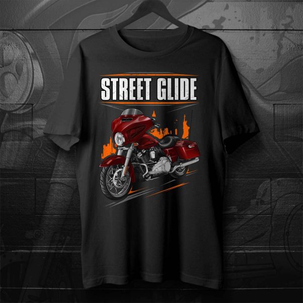 Harley-Davidson Street Glide Special T-shirt 2017 Hard Candy Hot Rod Red Flake Merchandise & Clothing