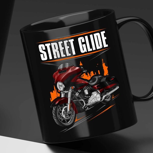 Harley-Davidson Street Glide CVO Mug 2017 Starfire Black & Atomic Red Merchandise & Clothing