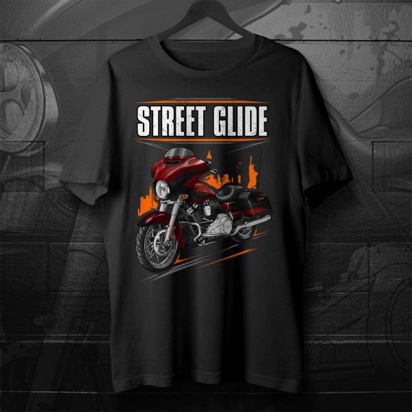 Harley-Davidson Street Glide CVO T-shirt 2017 Starfire Black & Atomic Red Merchandise & Clothing