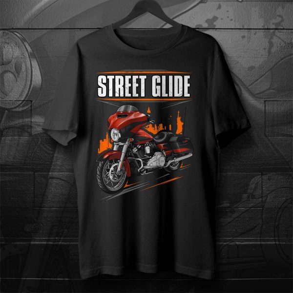 Harley-Davidson Street Glide CVO T-shirt 2017 Sunburst Orange & Starfire Black Merchandise & Clothing