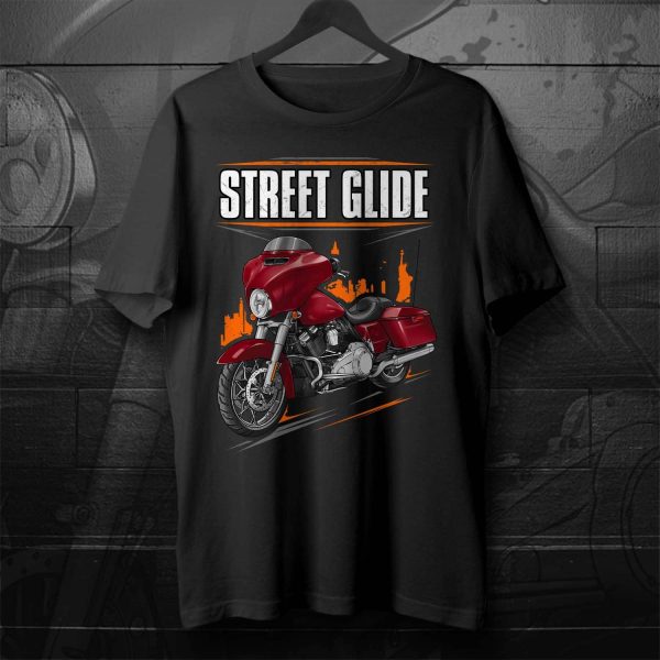 Harley-Davidson Street Glide T-shirt 2018-2019 Wicked Red Clothing & Merchandise