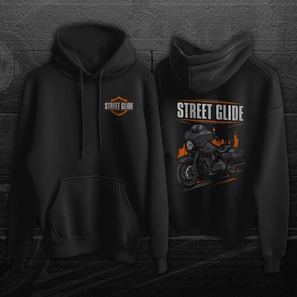 Harley-Davidson Street Glide CVO Hoodie 2018 Dark Alloy & Black Denim Merchandise & Clothing